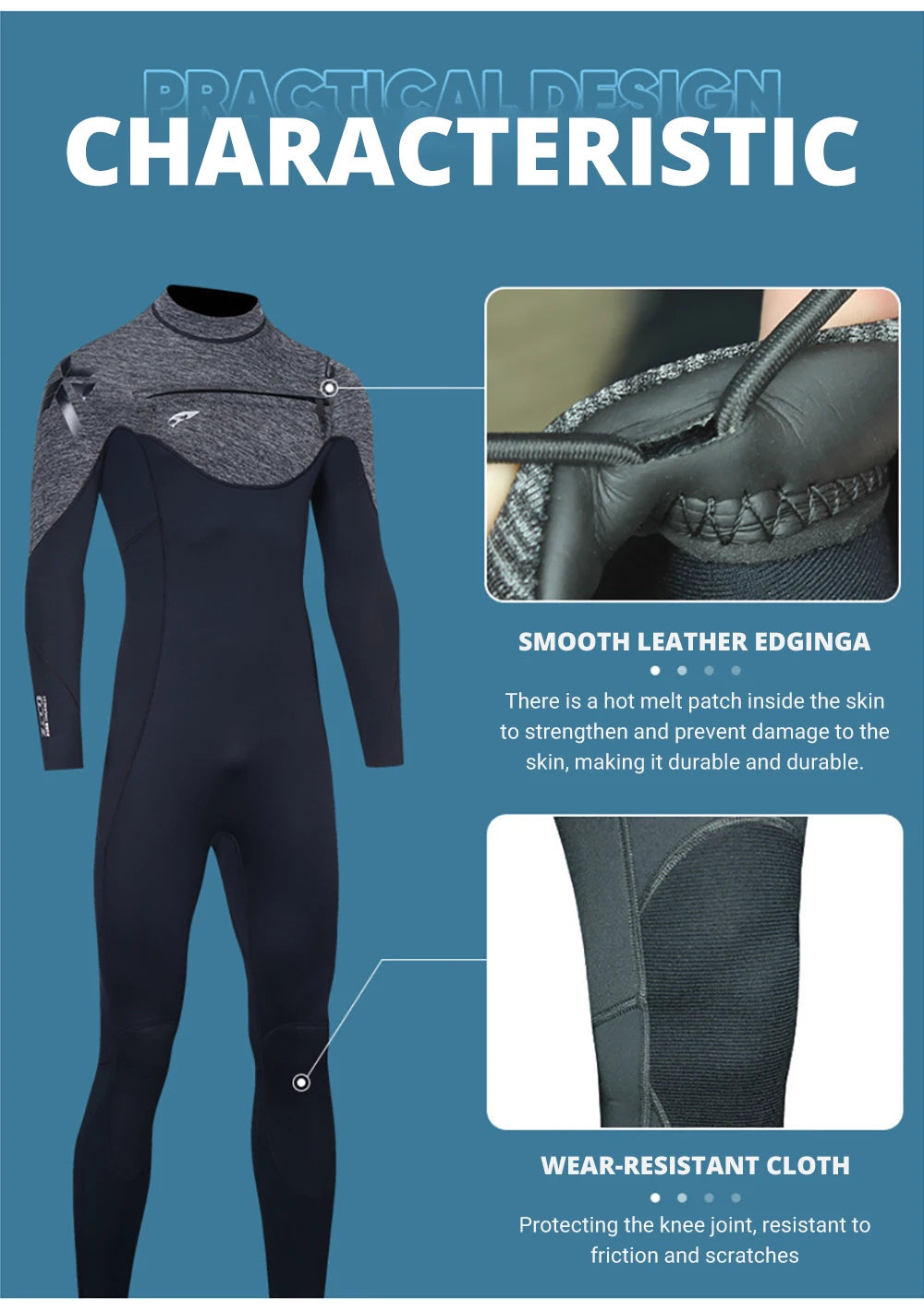 3/2MM néoprène combinaison Surf plongée sous-marine combinaison hommes femmes pêche sous-marine pêche sous-marine Kitesurf maillots de bain combinaison humide équipement