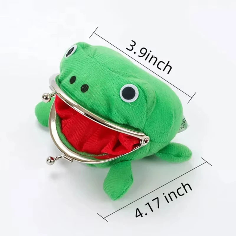 Sac à Main Grenouille Peluche Anime — Baiser Serrure Drôle Jeu de Rôle