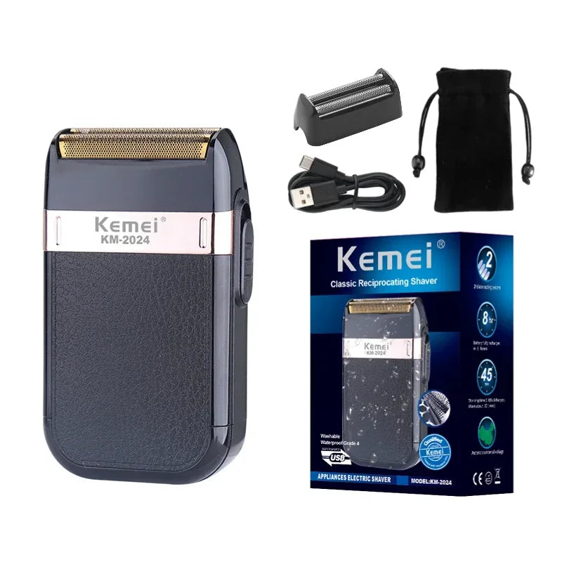 Tondeuse à cheveux sans fil rechargeable — tondeuse barbe électrique puissante, hommes