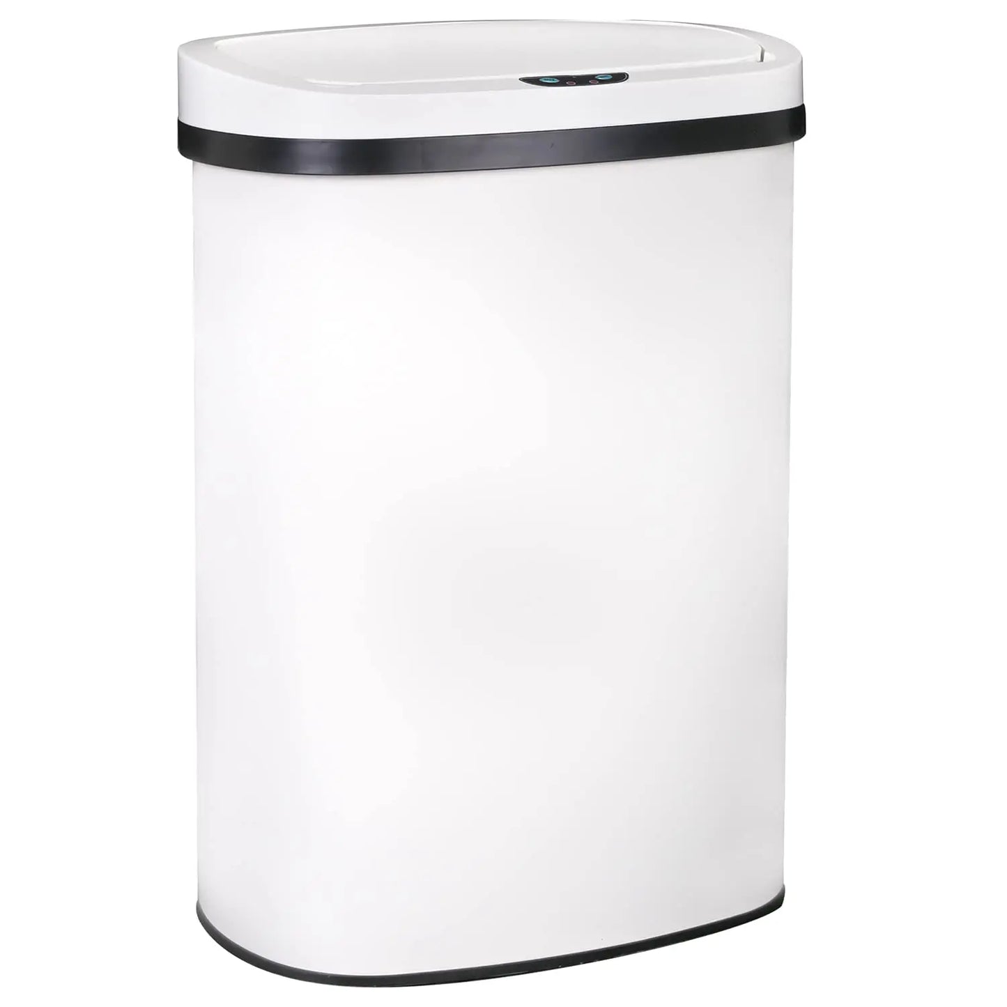 Poubelle 13 gallons avec couvercle automatique sans contact — contrôle des odeurs, design ovale, facile à nettoyer