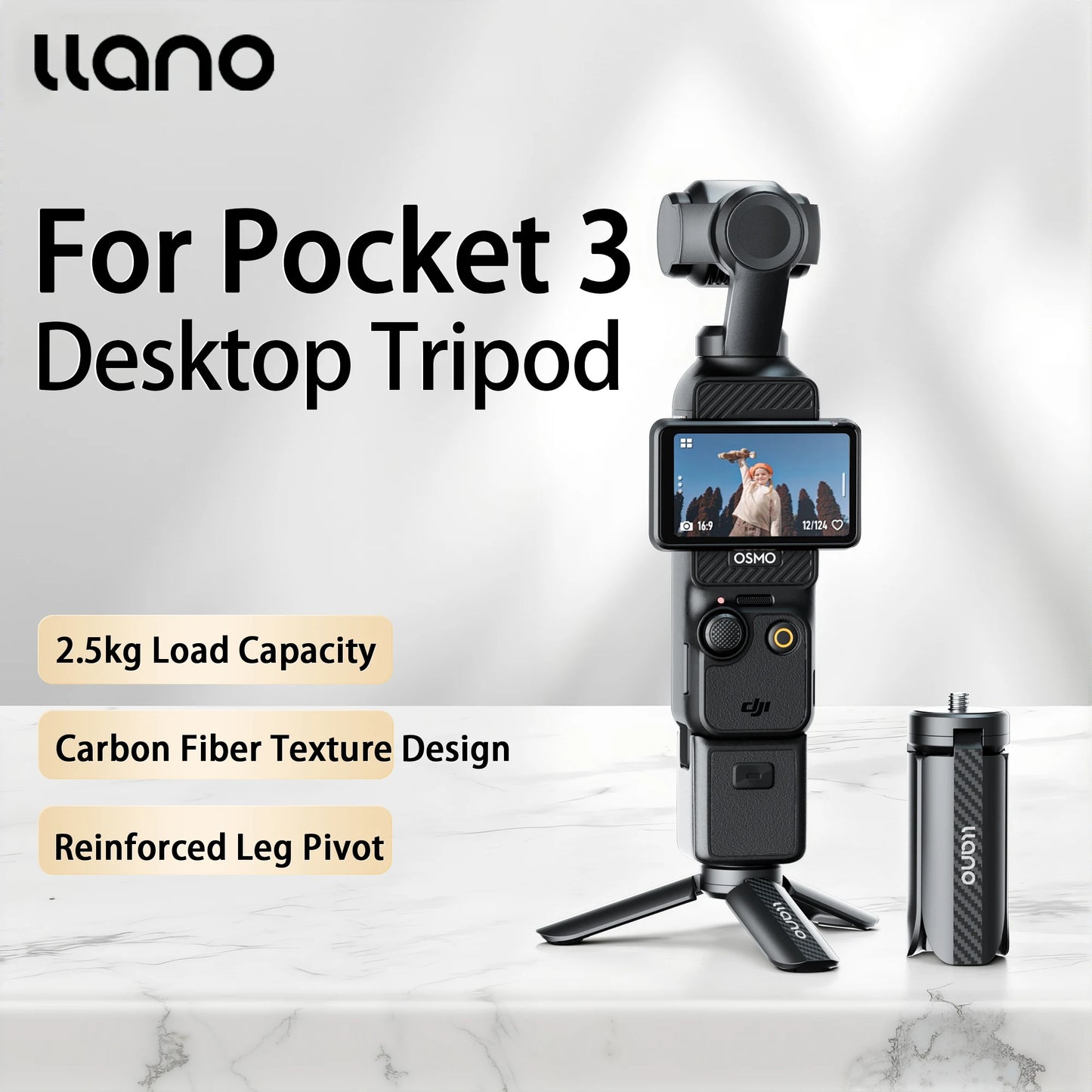 Mini Trépied de Bureau Léger — DJI Osmo Pocket 3 & Caméras Compactes