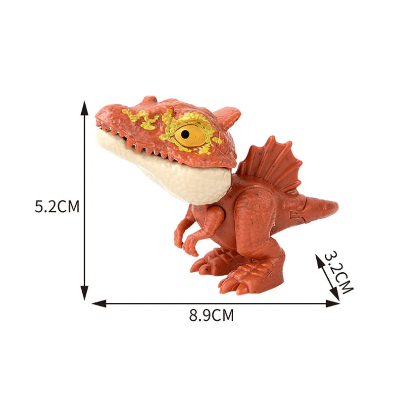 Dinosaure jurassique Triceratops tyrannosaure, modèle de jouets pour enfants, dinosaures créatifs pour mordre les doigts, jouet interactif, cadeau pour garçon