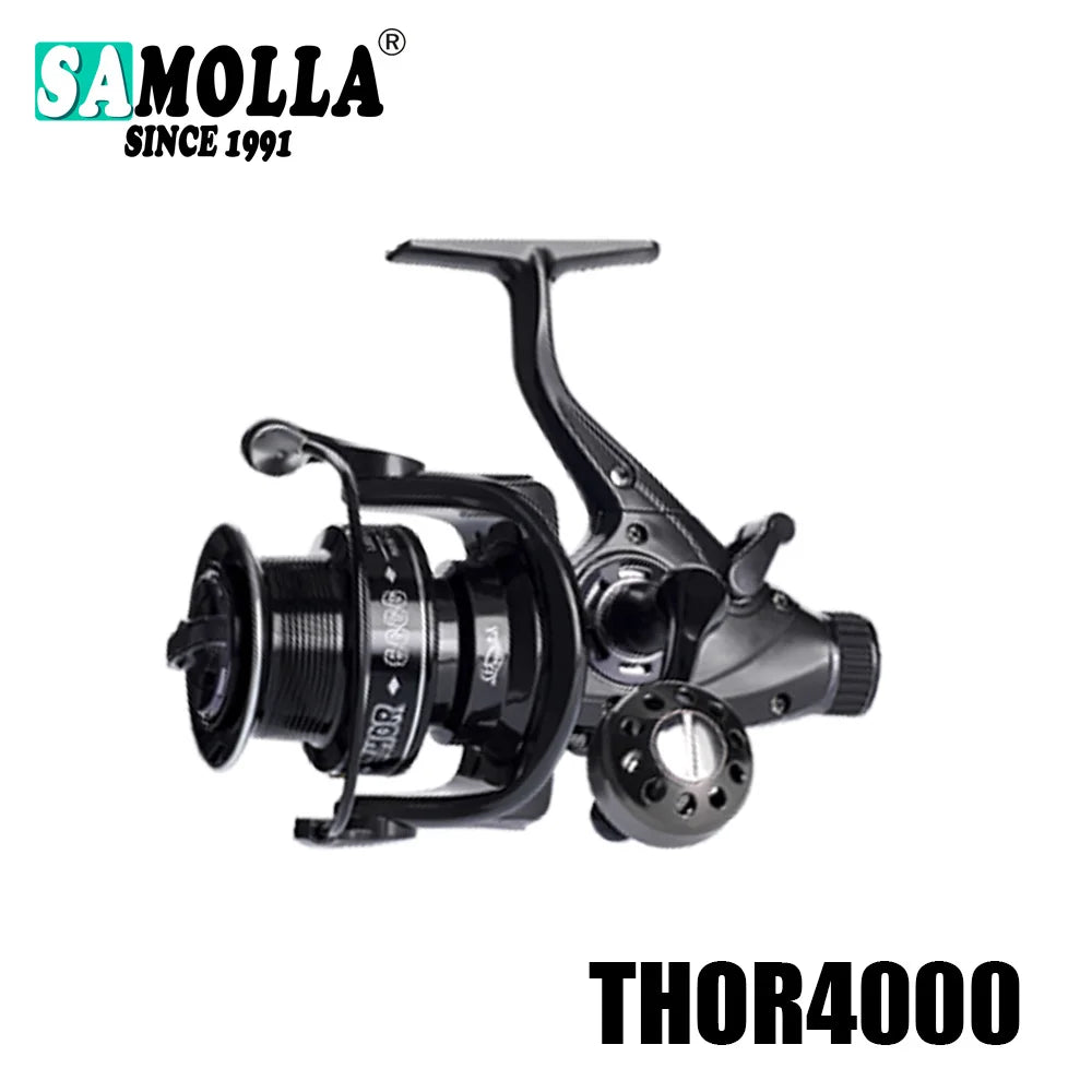 Nouveau Moulinet De pêche à la carpe moulinets à filature Max Double traînée 27kg 12 + 1BB Carretilha De Pesca accessoires Mar Peche En Mer sel/eau douce