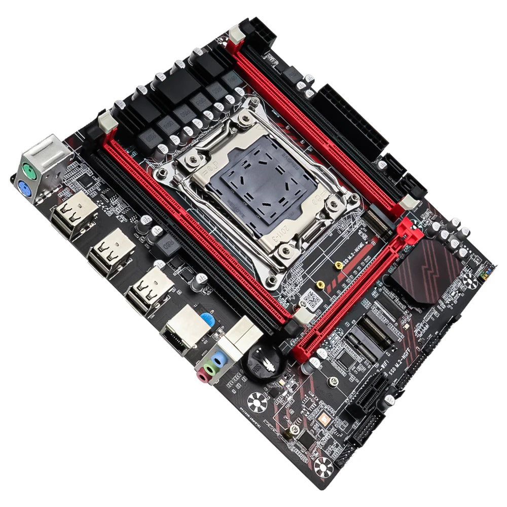 Carte mère SOYO X99 DDR3 LGA2011-3 — Xeon E5-2673 V3, DDR3 128 Go, NVMe M.2, PCIe 3.0, TPM 2.0