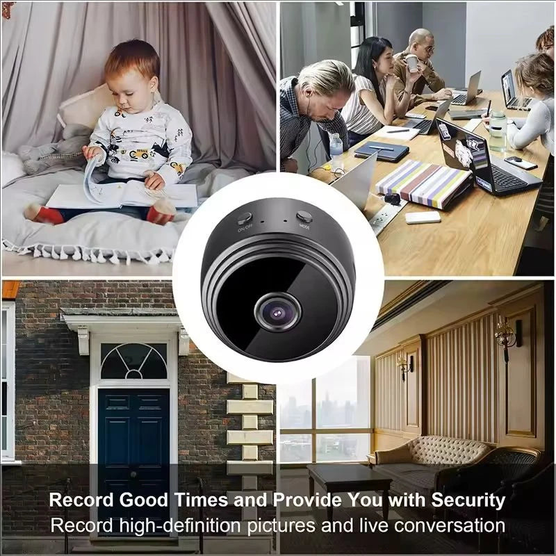 Mini caméra WiFi A9 Enregistreur vidéo sans fil Caméra de sécurité Protection Caméra de surveillance intelligente pour la maison pour les bébés et les animaux de compagnie
