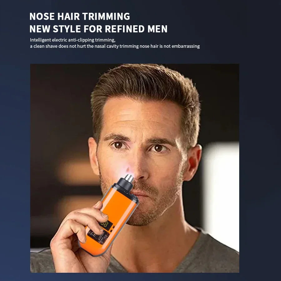 2-in-1 Portable Electric Trimmer for Men, Ear and Nose Trimmer, Professional, Painless, Portable, 2024