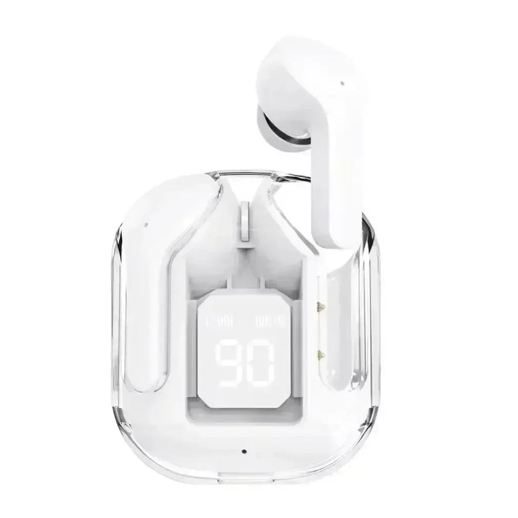 Auriculares Bluetooth inalámbricos transparentes originales T2 TWS con sonido HIFI, calidad Bluetooth para todos los smartphones