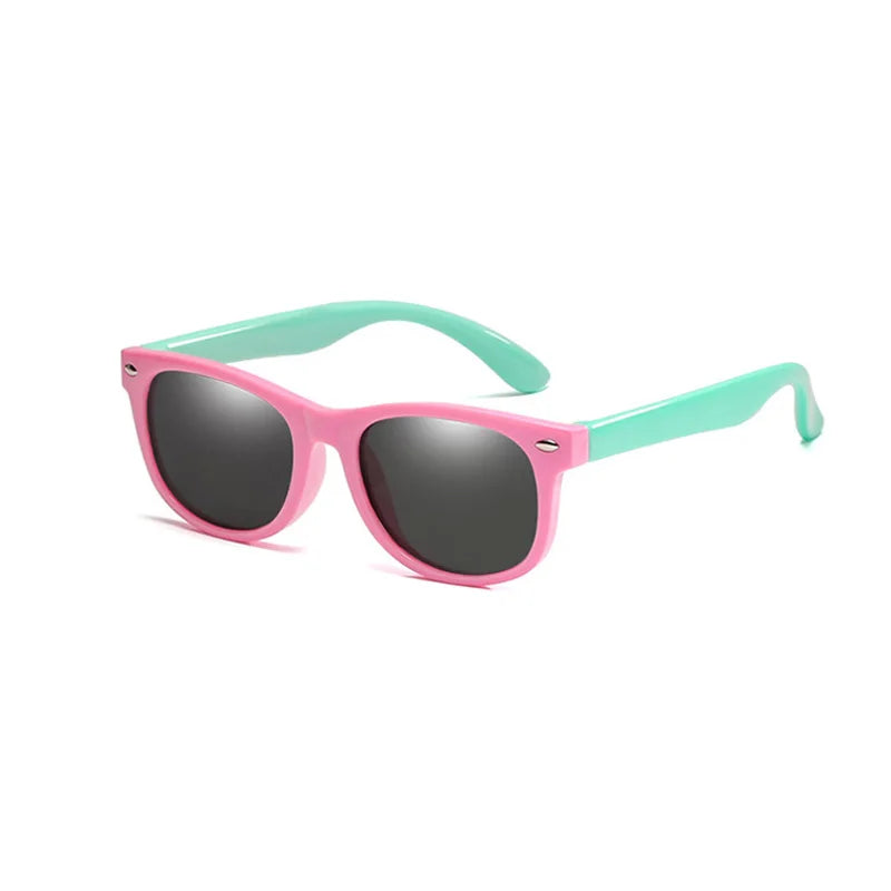 RUISIMO Gafas de sol polarizadas TR90 para niños y niñas, gafas de sol de silicona, gafas de seguridad, regalo para niños, bebés, gafas UV400