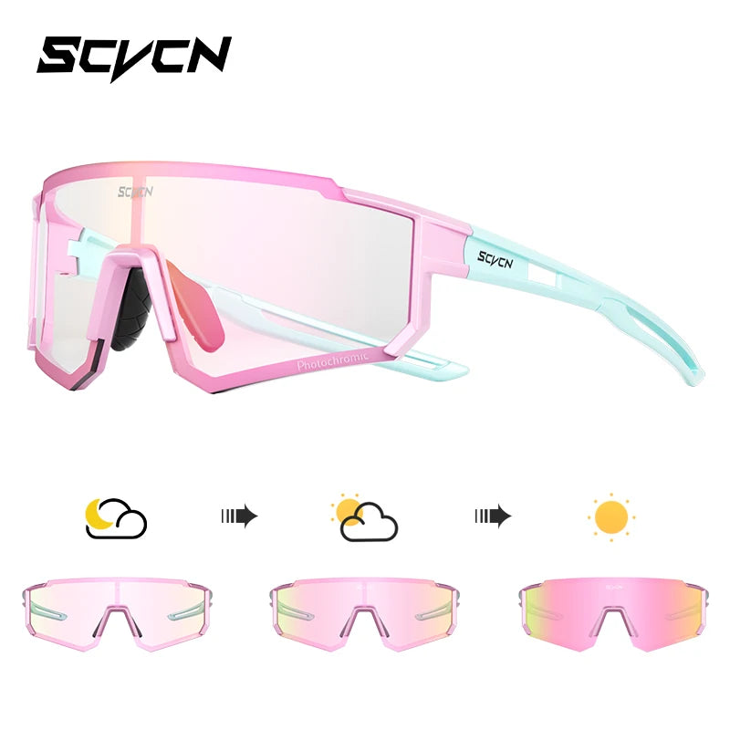 SCVCN nuevas gafas de sol para ciclismo al aire libre, gafas de bicicleta MTB para hombres, deportes, escalada, pesca, ciclismo UV400 para mujeres