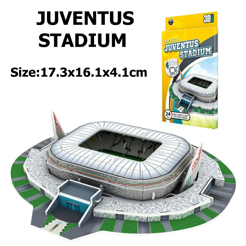 Terrain de Football Miniature en 3D, Puzzle à Faire Soi-Même, Modèles de Stades de renommée Mondiale, Jeu Périphérique, Jouets, Cadeaux d'Anniversaire, DDJ