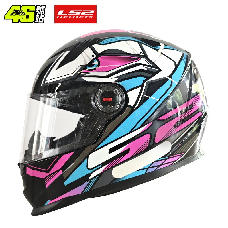 LS2 Draze Full Face Helmet Male for Women LS2 FF358 Motocross Race Men Women Casco Moto Helmet Without Pump ECE Approved