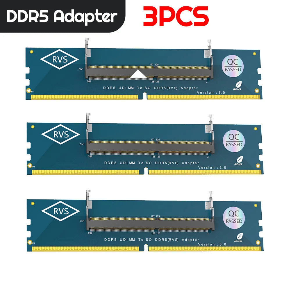 Ordinateur portable SO DDR5 RAM vers ordinateur de bureau DDR5 U-DIMM adaptateur convertisseur de carte mémoire ordinateur portable vers bureau SO-DIMM vers PC carte DIMM