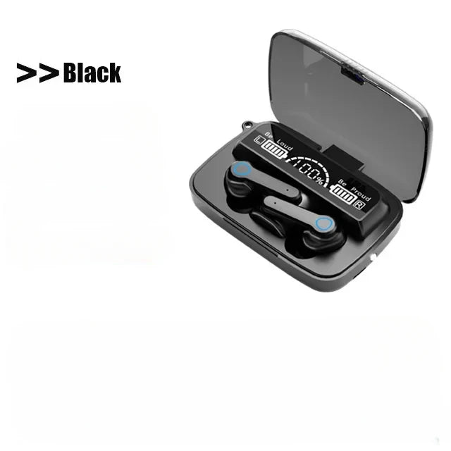 Auriculares inalámbricos Bluetooth M19 TWS, control táctil inteligente, impermeables, pantalla LED, con micrófono