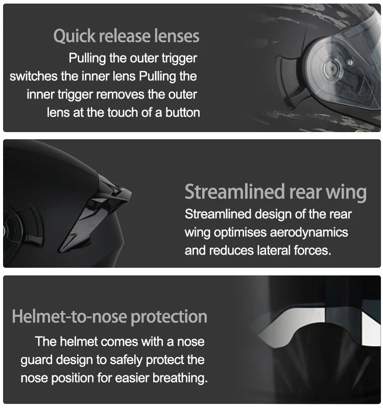 Casque de moto DOT de haute qualité quatre saisons course de Motocross modulaire rabattable hommes femmes casque tout-terrain casque gratuit