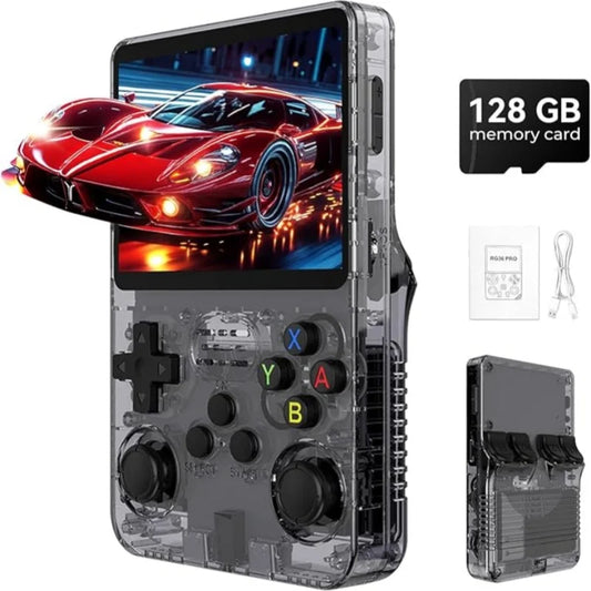 Console de jeu portable rétro — écran 3,5 pouces IPS, 128 Go/64 Go, jeux préchargés, cadeau joueurs