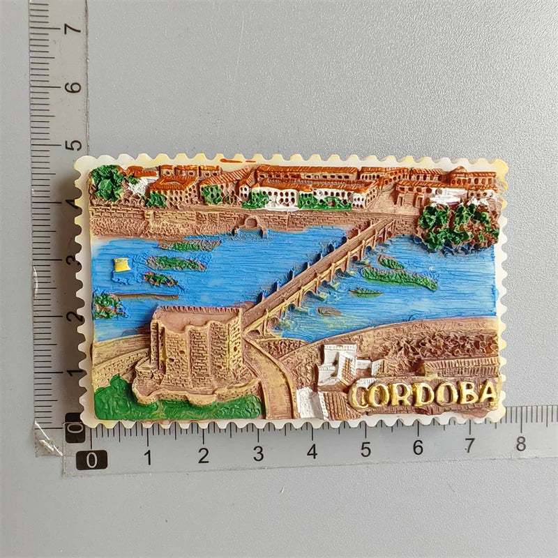 Imán de nevera, Finlandia, Noruega, Austria, Grecia, Myanmar, Italia, Marruecos, Argelia, Estados Unidos, homenaje, Córdoba, Tailandia, Praga, Lago de Como, Garda