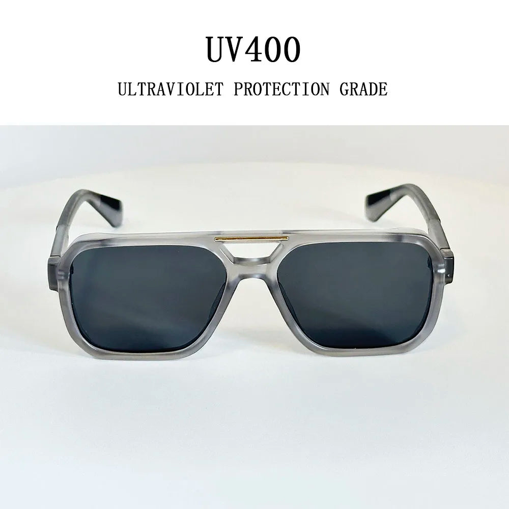 Nuevo en Gafas de sol vintage de lujo para hombre, gafas de sol cuadradas para mujer, moda, envío directo, Gafas de Sol Hombre, Lunette Soleil Femme