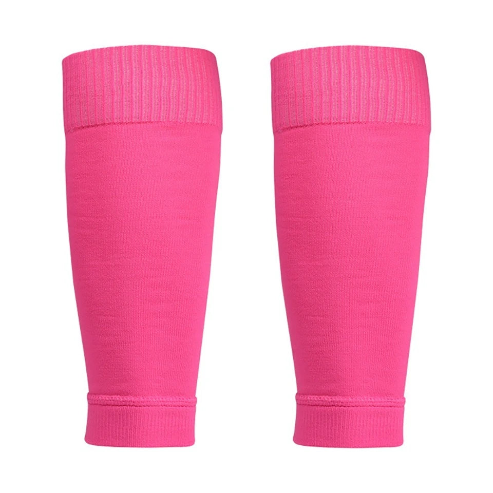 Loogdeel 1 Pair Football Socks Leg Brace Sleeves Breathable Sports Socks Shin Guard for Kids and Adults Calf Protection Leg Cover