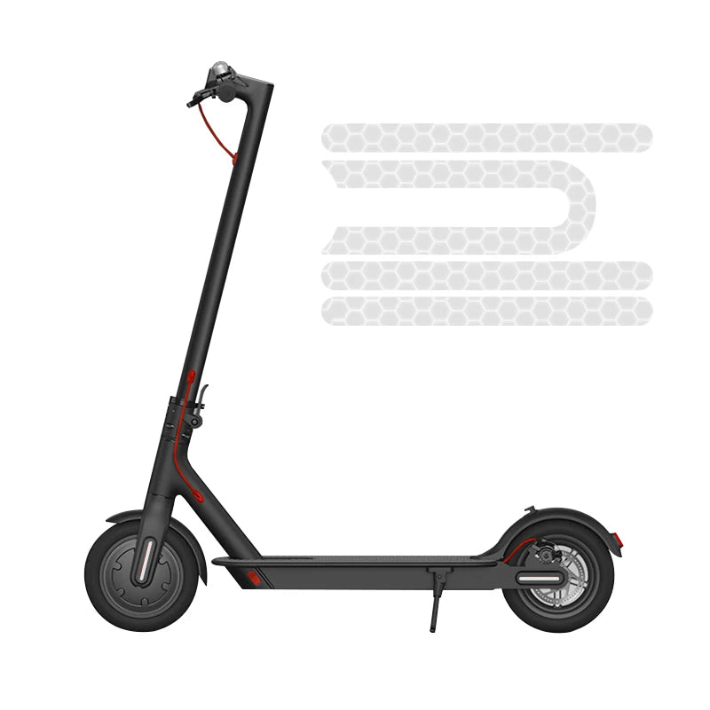 Pegatinas para patinete eléctrico M365 Pro, juego de 4 unidades, tiras adhesivas, cubiertas reflectantes, carcasa protectora, monopatín