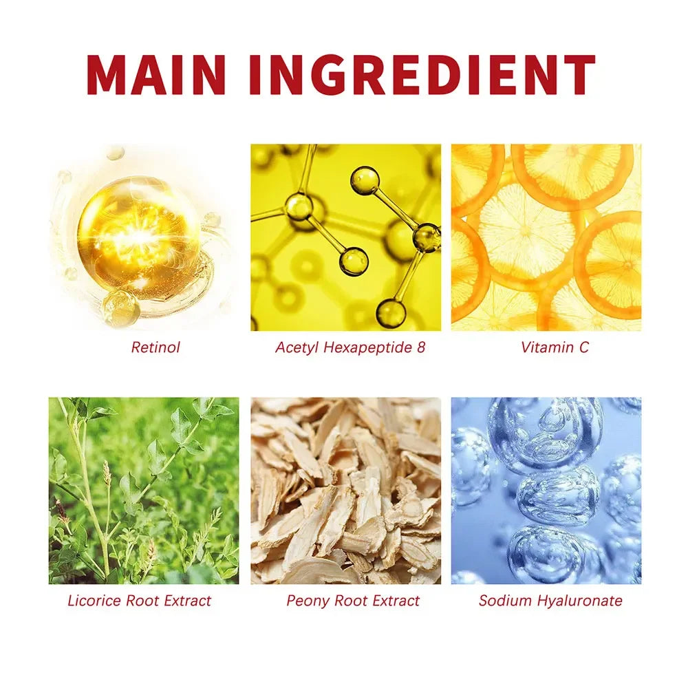 Retinol Lifting Firming Cream for Face, Collagen Product for Smoothing Wrinkles, Moisturizing, Whitening, Brightening for Skin