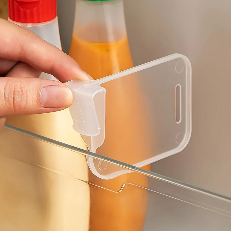 Organizador de frigorífico transparente y robusto, 5 10 15 20 unidades, separadores ajustables, almacenamiento para frigorífico, armarios de cocina, compartimentos que ahorran espacio