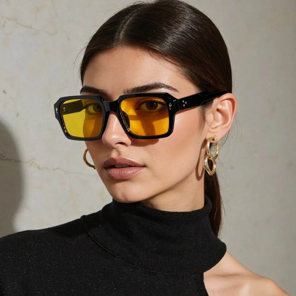2025 Gafas de sol de mujer vintage cuadradas Gafas de sol de hombre cuadradas de moda Gafas de sol de mujer Gafas de sol de hombre envío directo