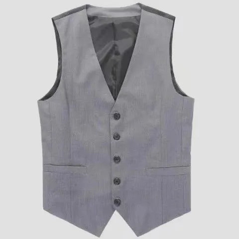 Gilet coupe cintrée pour Homme, noir, gris, bleu marine, Plus, décontracté, sans manches, Business, M-6XL