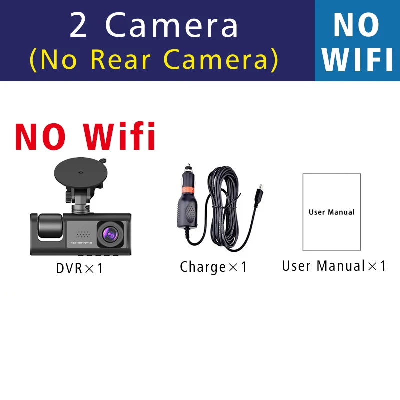 Dashcam Mini 2K WiFi Parking 24H — Enregistreur Voiture Commande Vocale