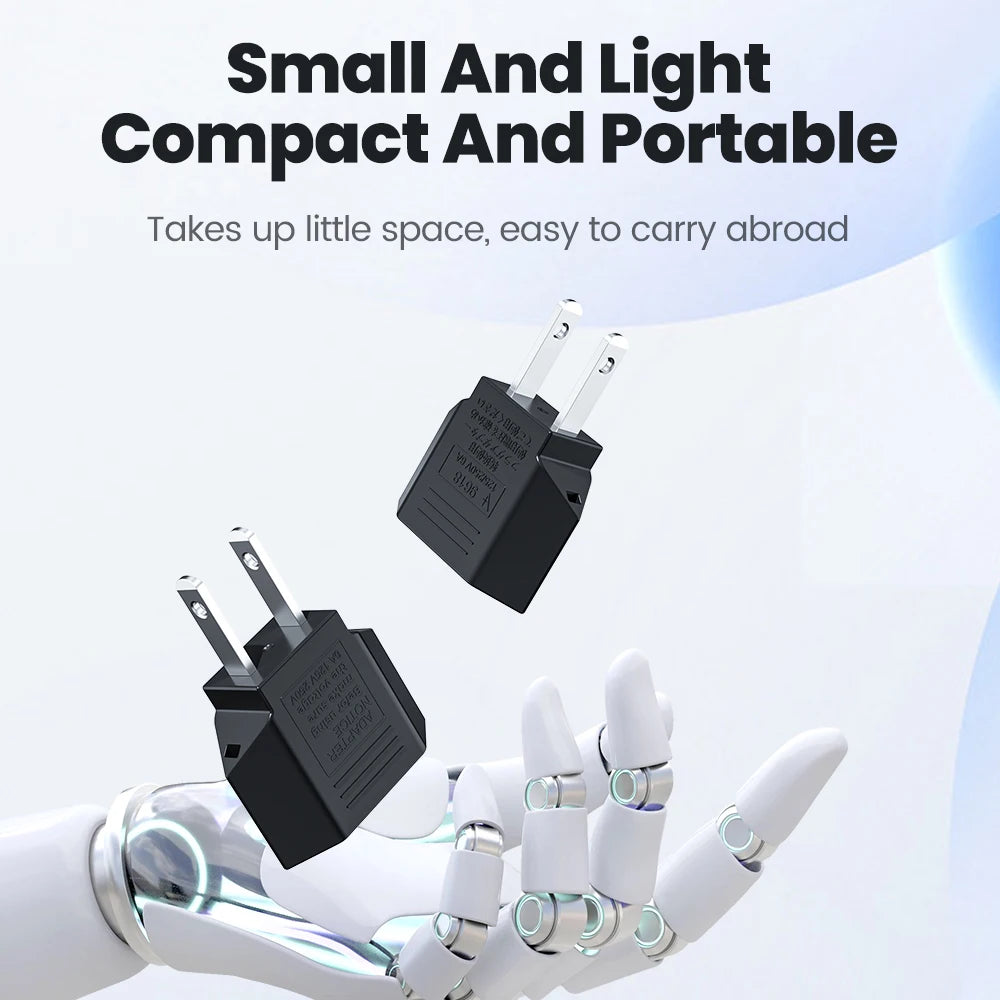 US Plug Adapter, Travel Converter, Sockets, AC Power Outlet, USA, America to EU, Europe, China, CN, Canada, CA, 1-10 pcs