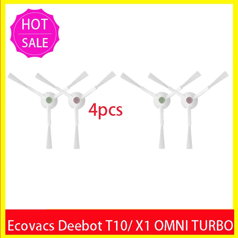 Ecovacs Deebot X1 OMNI / T10 OMNI Robot Vacuum Cleaner Spare Parts, Rubber/Side Brush, Cover, Hepa Filter, Mop Cloth, Dust Bag