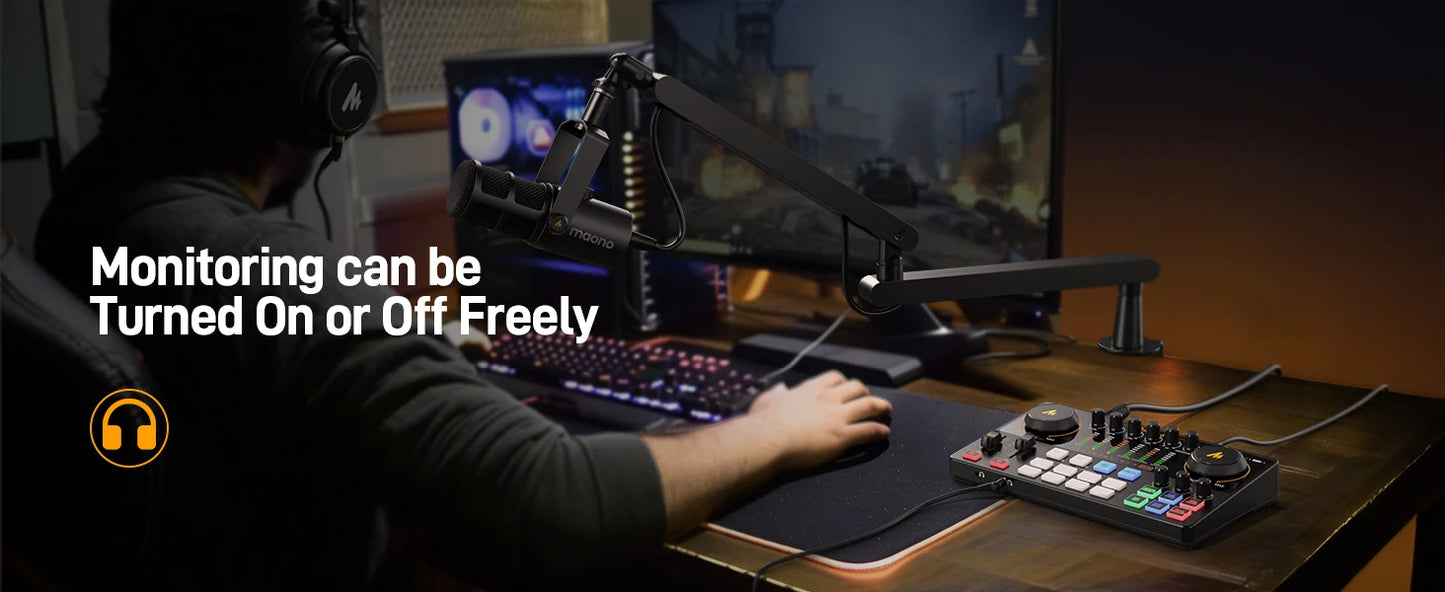 Interface Audio Double XLR — Podcast, Streaming & Gaming Professionnel