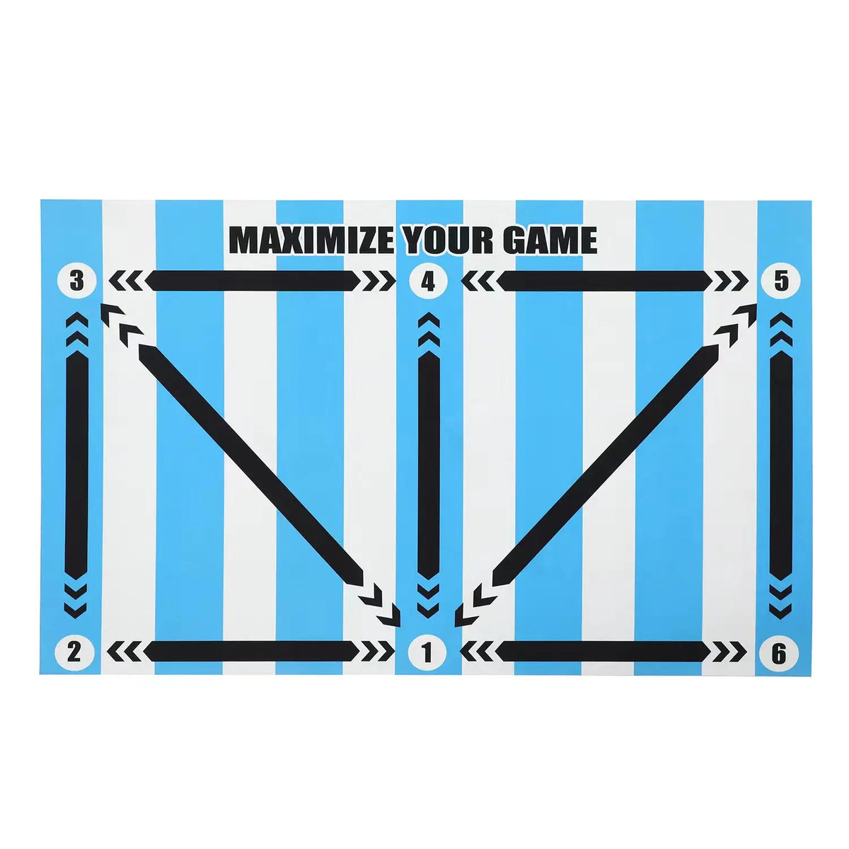 Molten Tapis d’Entraînement Football 60x90 cm — Antidérapant, Pliable, Intérieur & Extérieur