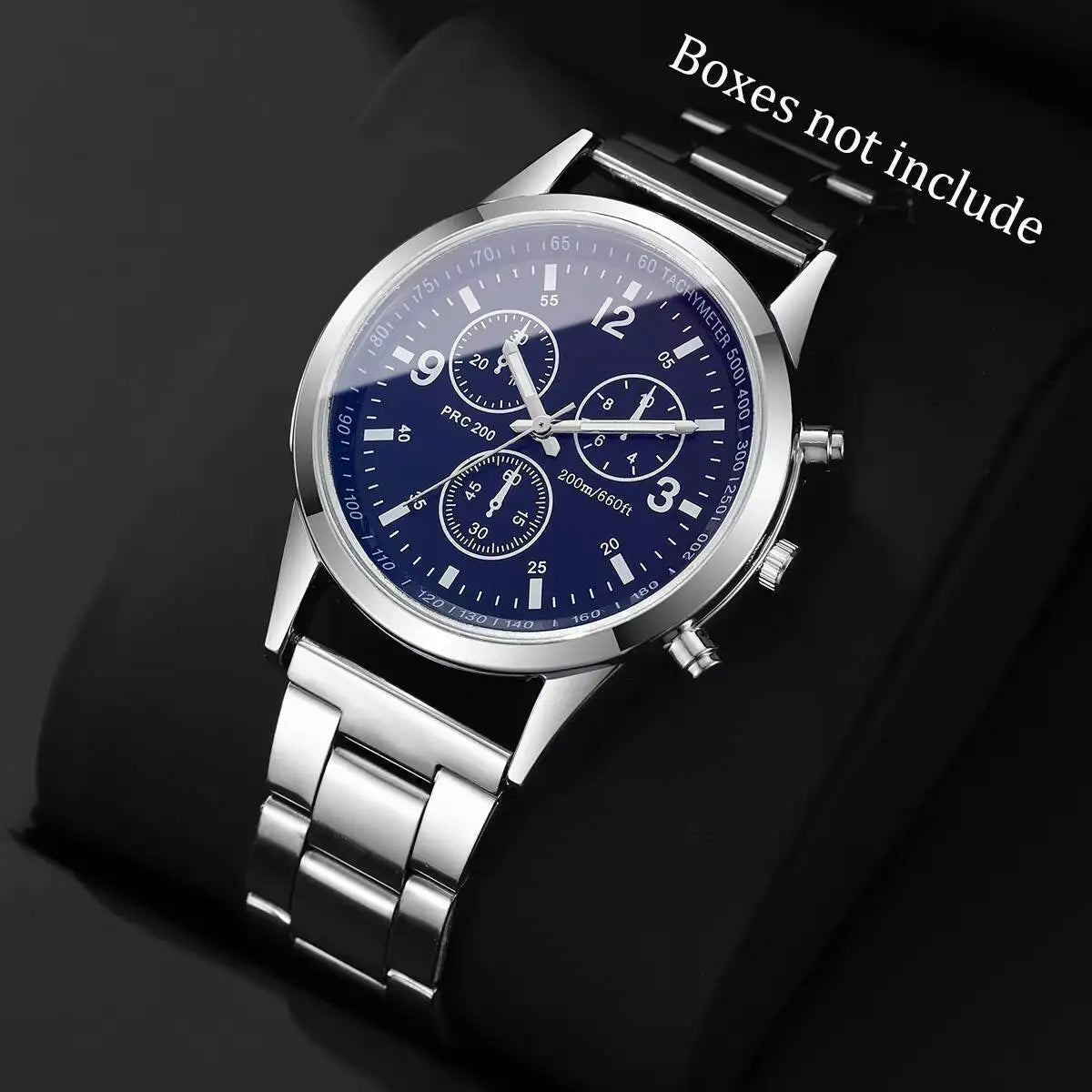 Men's Quartz Business Watch, Stainless Steel Strap