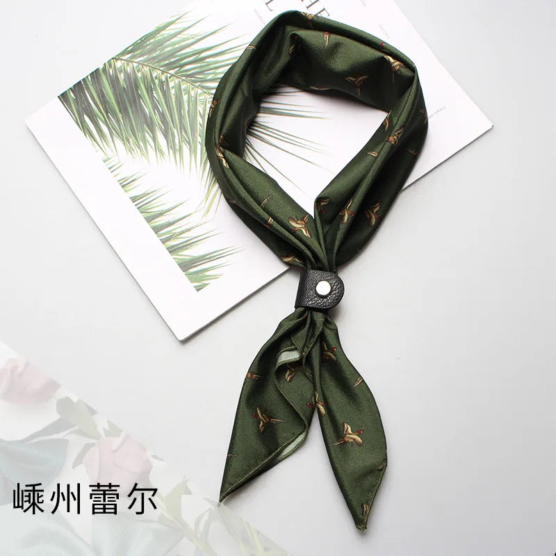 60*60 cm Men Women Boys Girls Ladies Small Square Designer Scarf Men's Luxury Accessories Ascot Tie Neckties Cravat