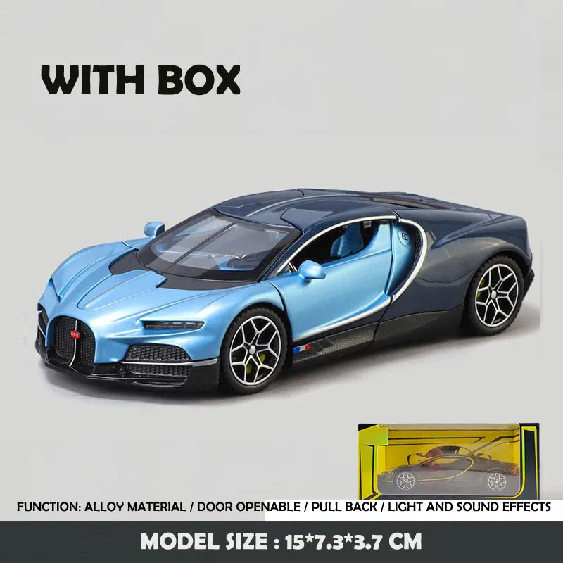 1/32 Scale Bugatti Tourbillon Alloy Diecast Sports Car Model Metal Miniature Car Kids Boys Toy Vehicle Birthday Gift