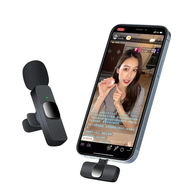 Micro Lavalier Sans Fil Mini — Gaming, Streaming, Enregistrement Audio/Vidéo, Smartphone