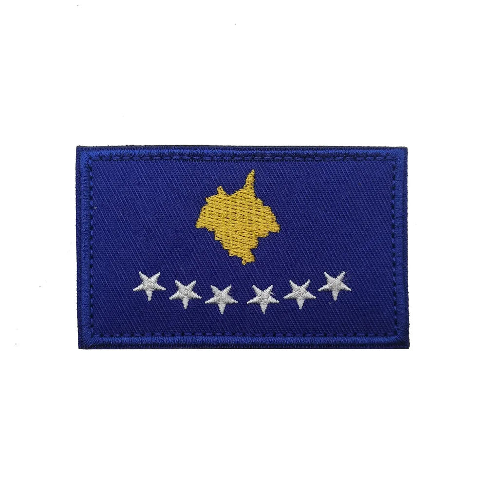 Bandera de África 3D Egipto Kenia Argelia Nigeria Angola Túnez Marruecos Sudán Malta Namibia Ghana Mozambique Banderas Parches bordados
