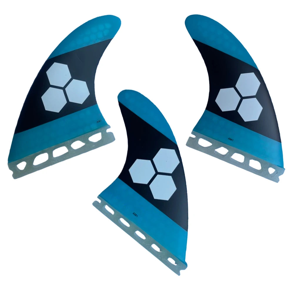 Palmes de surf en carbone et fibre de verre — nid d'abeille, propulseur, haute performance