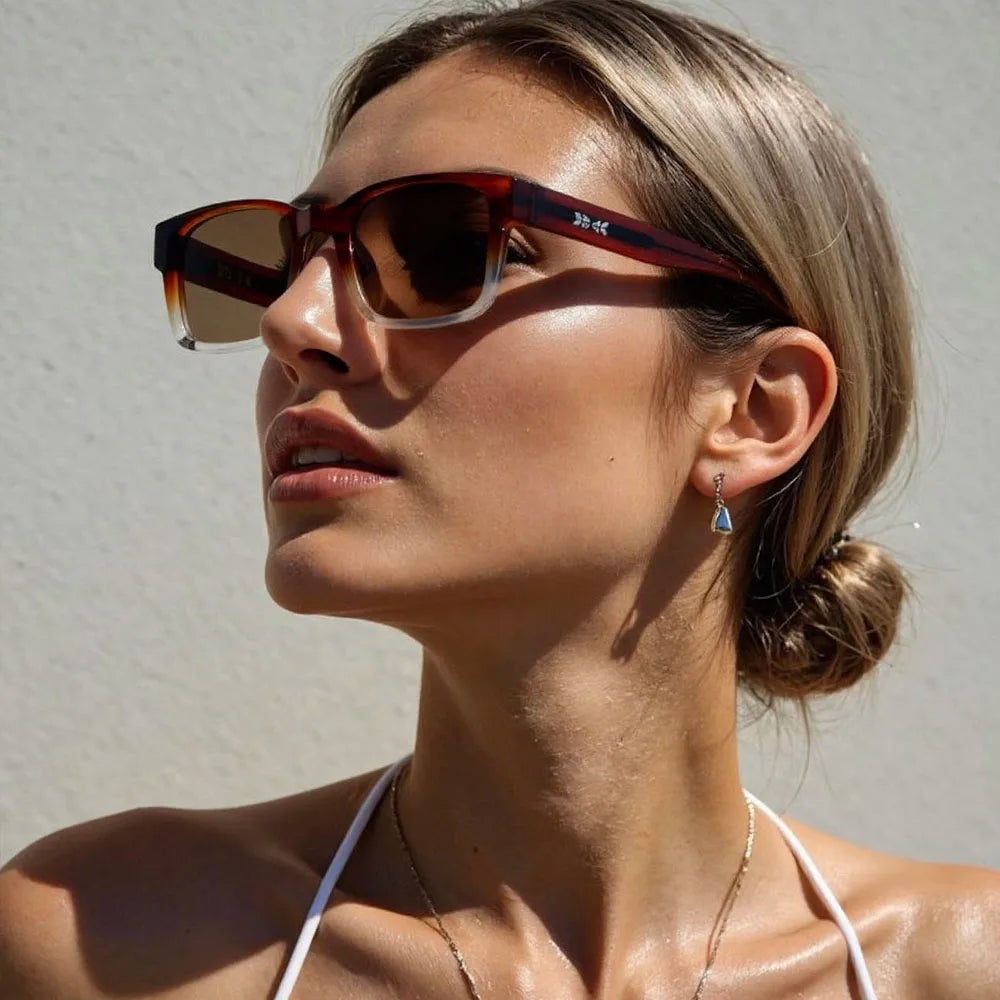 Lunettes de soleil carrées rétro pour hommes — vintage, femmes, à la mode, livraison directe