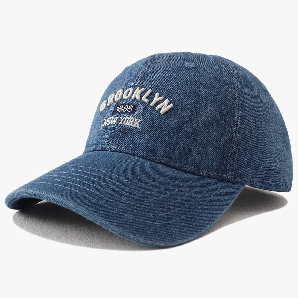 2025 New Vintage Denim Visors Hat Fashion Jean Baseball Cap Unisex Letter Embroidery Hip Hop Snapback Caps Cool Cap