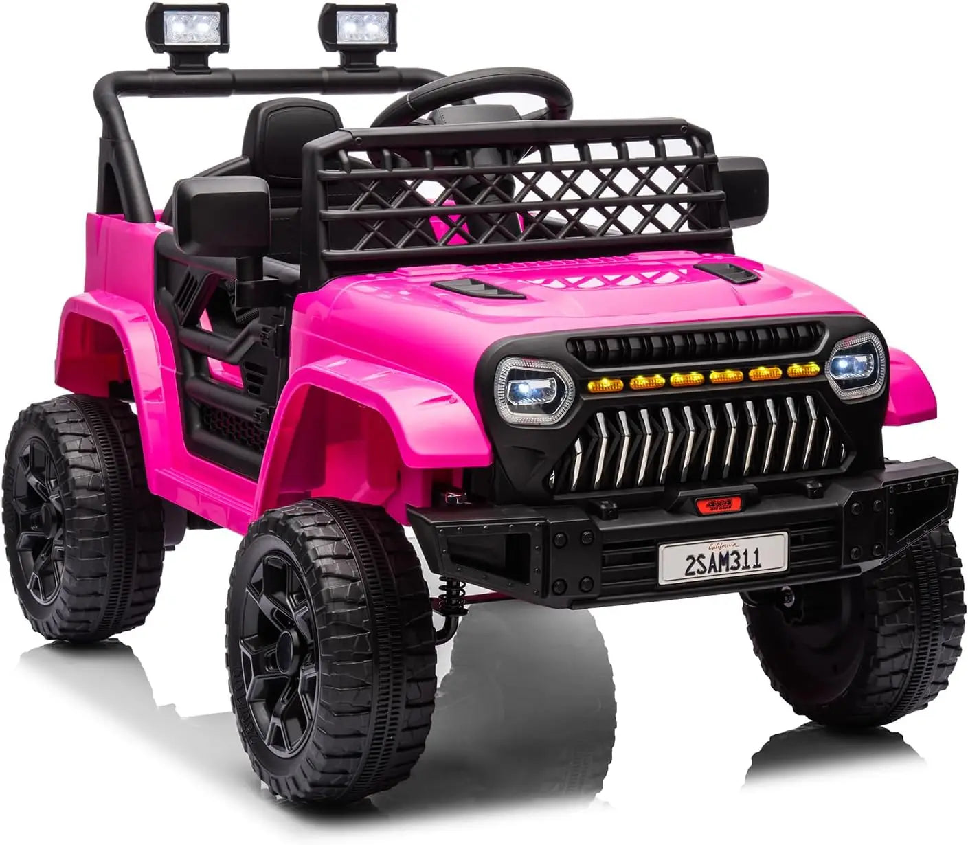 Voiture Enfants 12V Télécommande 3 Vitesses — Lumières LED Musique Port USB Batterie