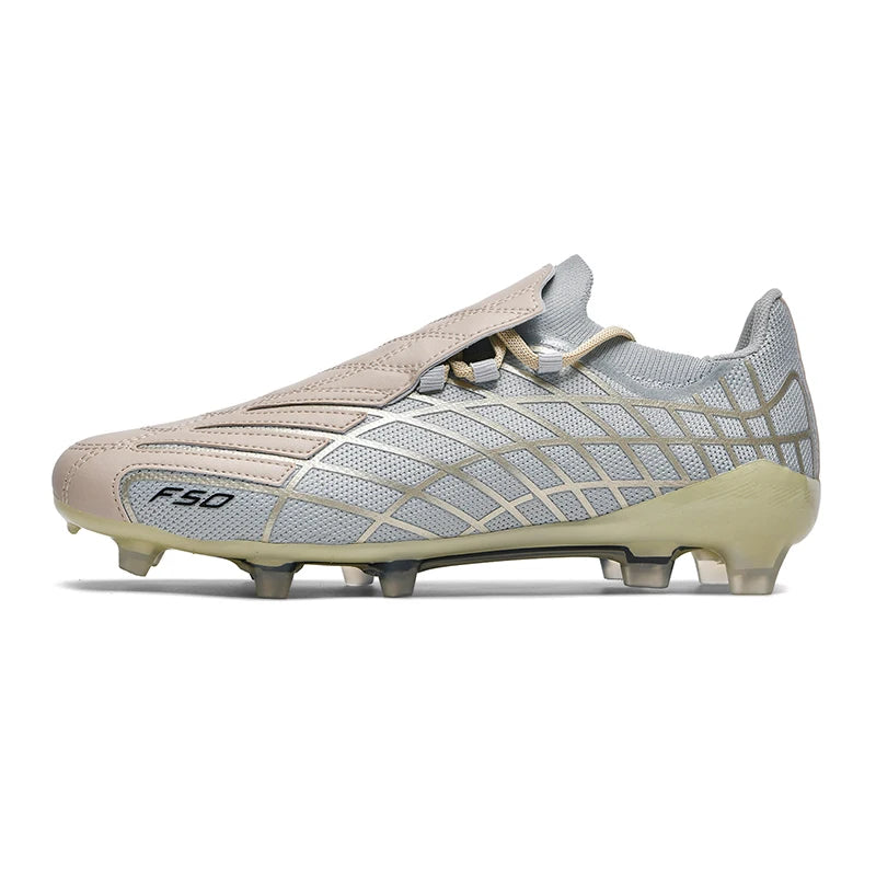 pscownlg Chaussures de Football FG Homme Microfibre Montantes — Crampons Longs, Match & Extérieur EU 34–46