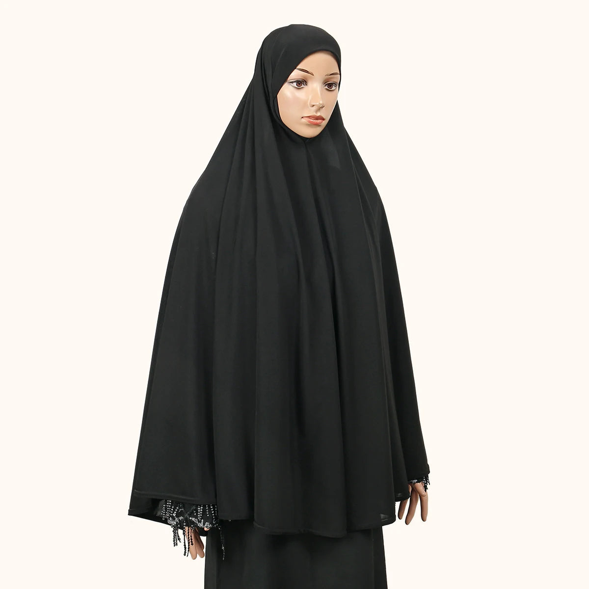 Femmes Khimar instantané Hijab modeste musulman islamique Ramadan doux léger Jersey Hijab longue écharpe Amira prière Abaya Jilbab