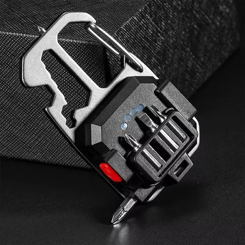 Lampe de travail porte-clés COB avec affichage de la batterie, 8 modes, Rechargeable, haute luminosité, lumière LED Portable pour Camping, randonnée, course à pied