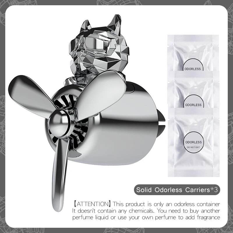 Bricolage parfum inodore ornements avion pilote bouledogue voiture désodorisants décorations accessoires arôme évent diffuseur de parfum
