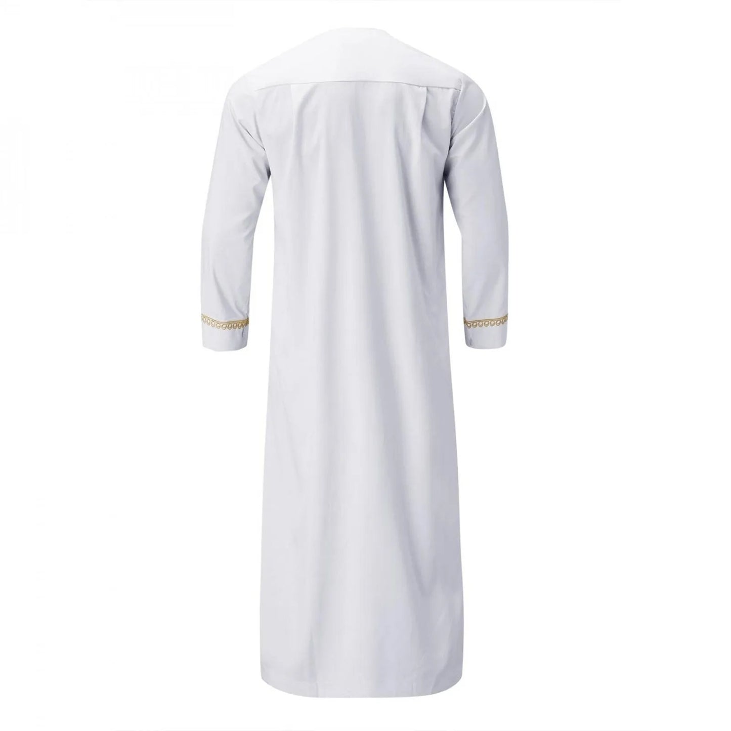 Vêtements musulmans traditionnels pour hommes, chemise musulmane, robe d'aviation, royauté islamique, robe de Dubaï, col rond, manches longues, rétro, adt Abaya