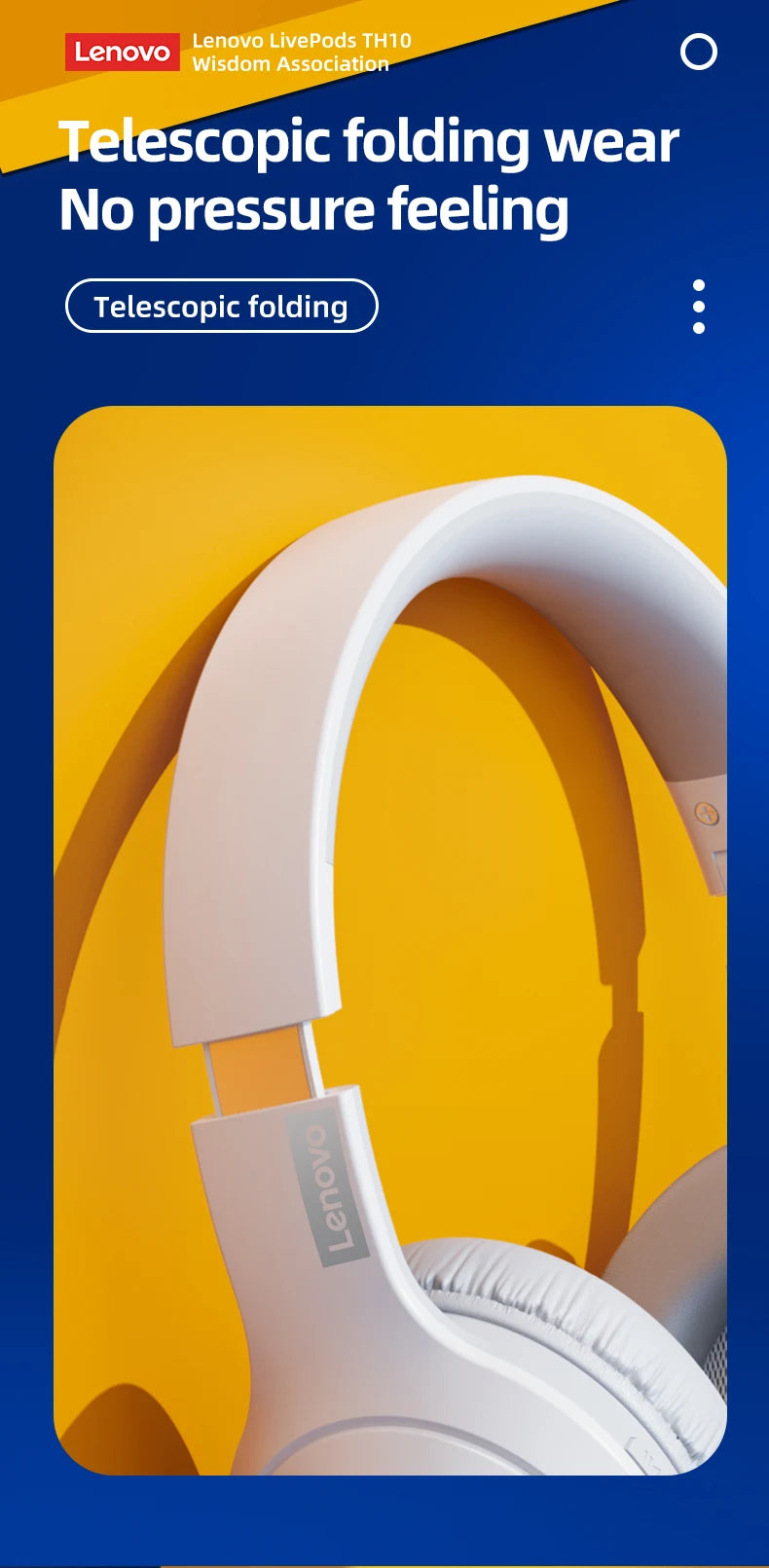 Auriculares estéreo Bluetooth Lenovo Thinkplus TH10 TWS Auriculares de música con micrófono para móvil iPhone Samsung Android iOS