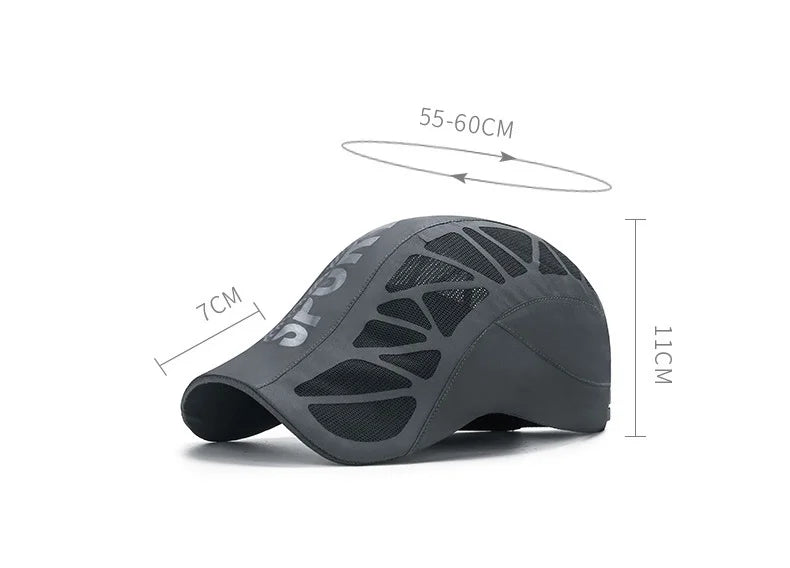 Chapeau de Sport Alphabet pour hommes, nouveau chapeau d'été en maille respirante, ombre à séchage rapide, casquette de protection solaire d'extérieur