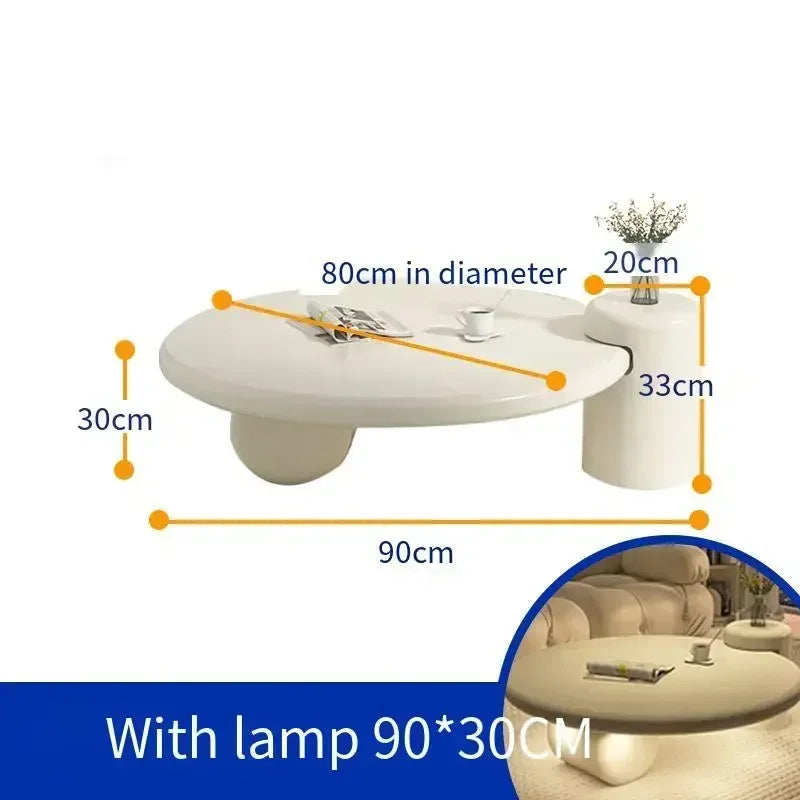 Lámparas modernas redondas simples nórdicas de mesa, inteligentes, glamurosas, de diseño prémium, mesas bajas, pequeñas, blancas, bonitas, mesa de centro, muebles