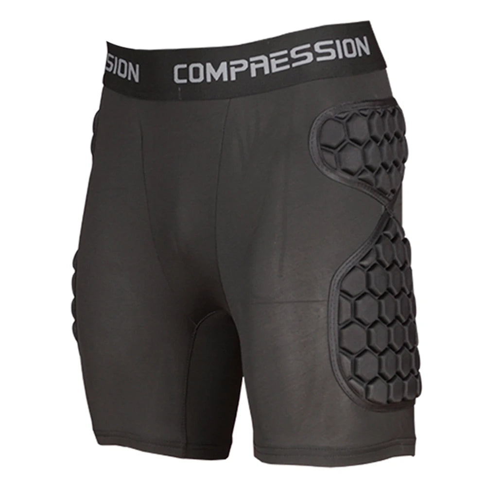 Short Gardien de But Rembourré EVA — Protection Hanche Football & Rugby